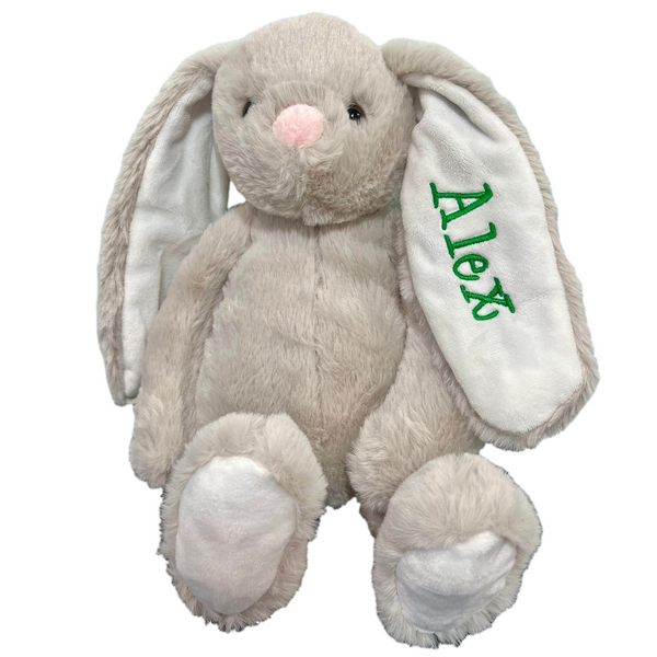 Personalized Bunny (Grey) Embroidered