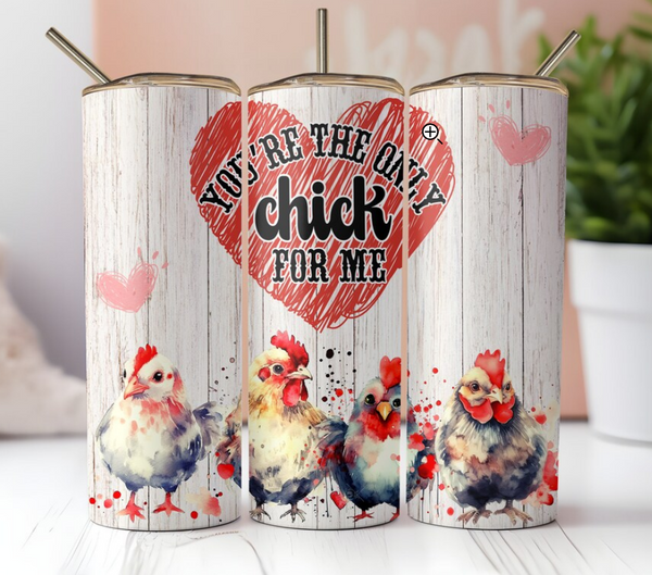 Funny Chicken Valentine | Tumbler