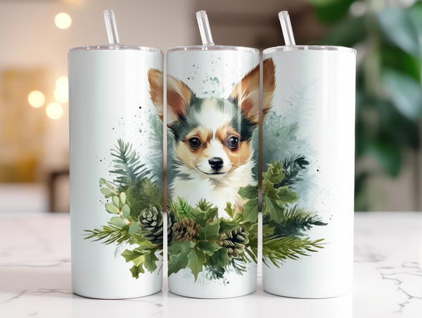 Tri Color Chihuahua Christmas | Tumbler