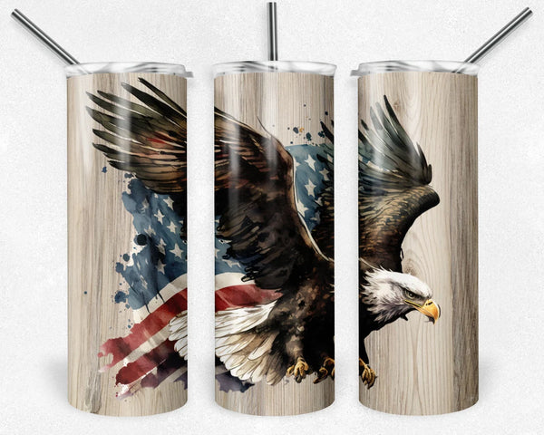 Patriotic Rustic American Eagle | Tumbler