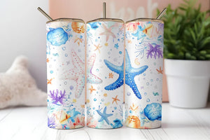 Pastel Ocean Beach Starfish 3 | Tumbler