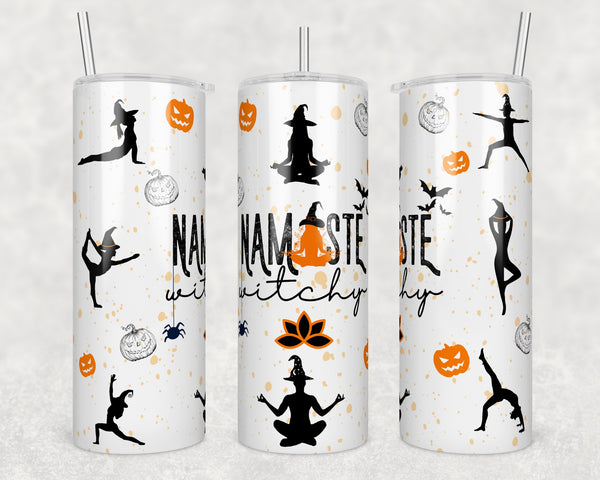 Halloween Namaste Witchy Yoga | Tumbler