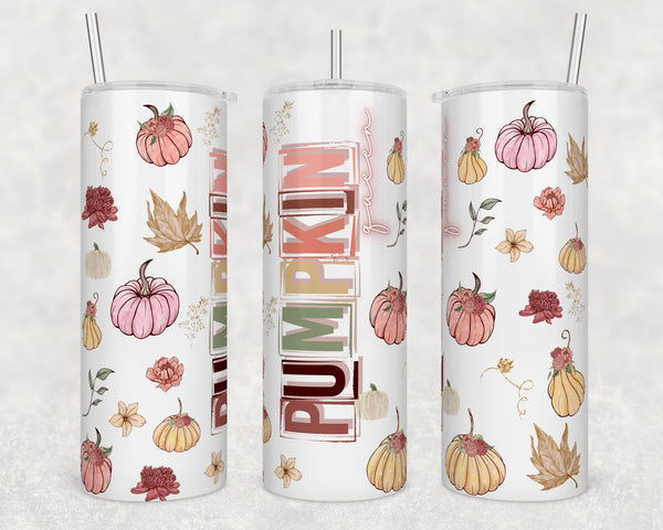 Fall Pumpkin Pink Designs | Tumbler