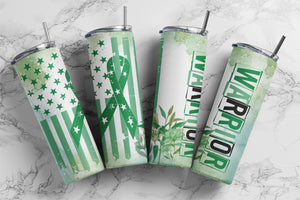 Liver Cancer Awareness Green Ribbon | Tumbler