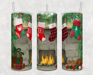 Christmas Fireplace Stockings | Tumbler