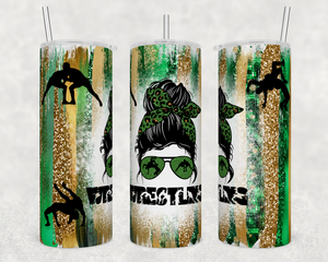Wrestling Gold Green Wrestling Glitter | Tumbler