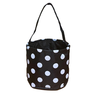 Personalized Basket (Black Polka Dot)