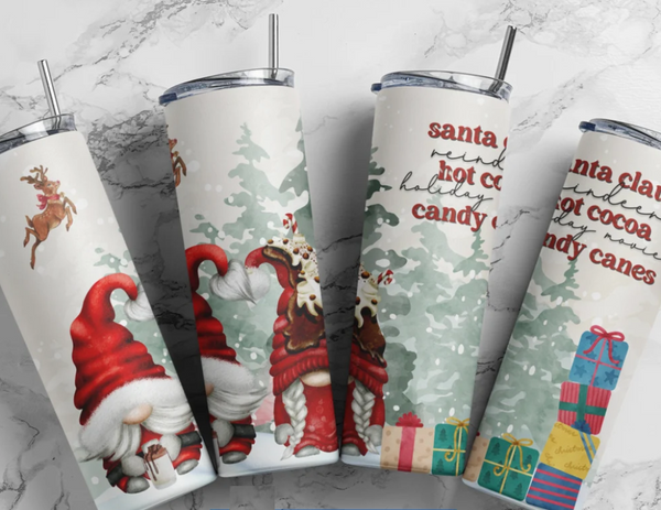 Santa Claus Reindeer Hot Cocoa | Tumbler