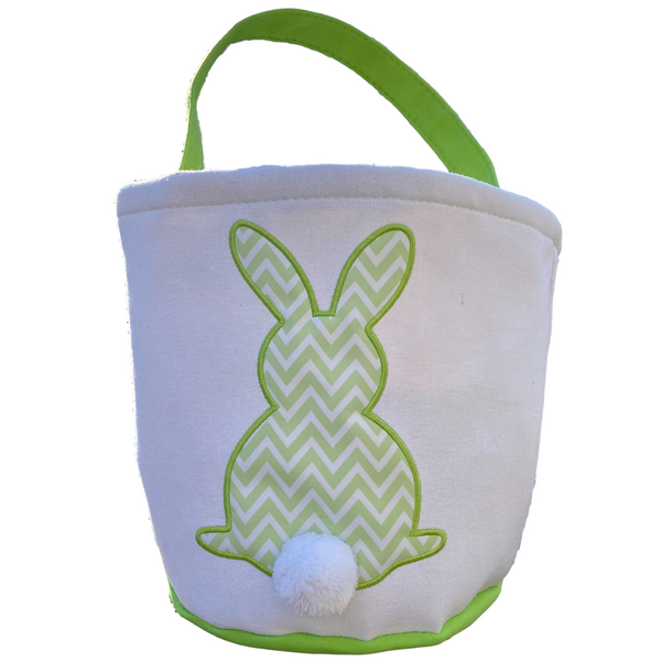 Personalized Bunny Basket (Green)