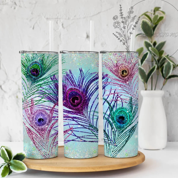 Peacock Feathers | Tumbler