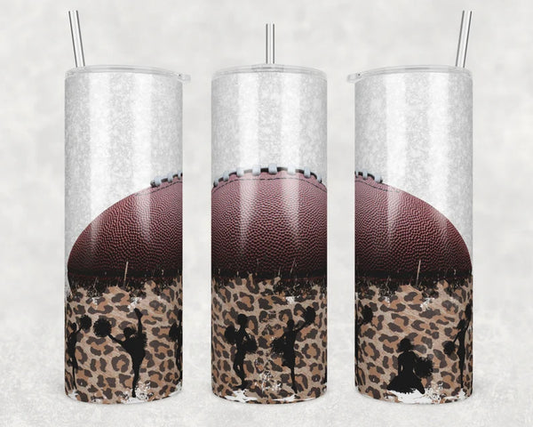 Football and Cheer Life Leopard #1 | Tumbler
