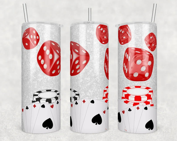 Casino Gambling Poker Chips and Cards | Tumbler