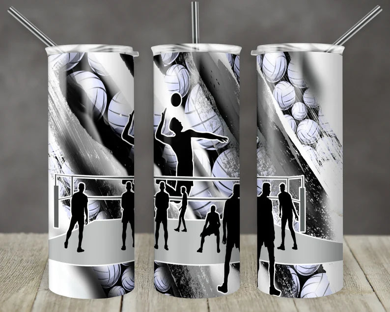 Volleyball Mens  Tumbler – Designs by Robyn