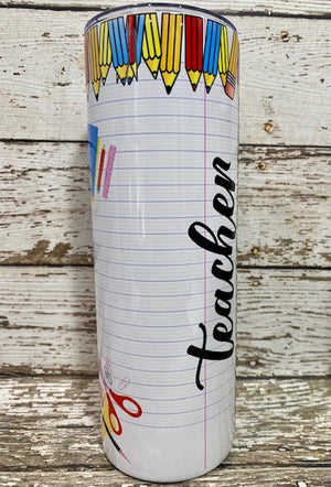 Design Imperfection- Upside Down: Teacher Notebook | Tumbler